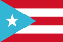 Puerto Rico Light Blue 12"x18" Car Flag Flag ROUGH TEX® 68D Single Sided