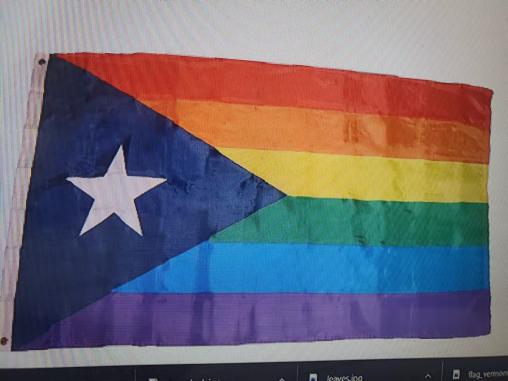 Puerto Rico Rainbow 3'X5' Flag ROUGH TEX® 100D