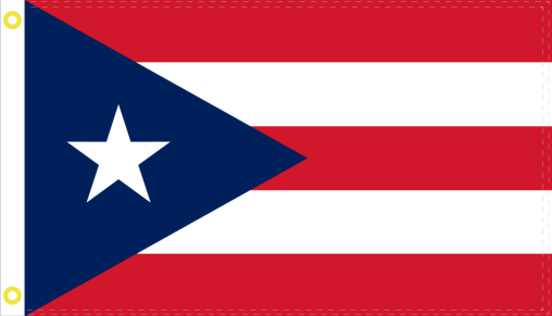Puerto Rico 12"x18" Flag ROUGH TEX® 68D Stick Flag