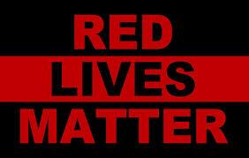 RED LIVES MATTER FIRE FIGHTER REDLINE Bumper Sticker sold by the pack of 50