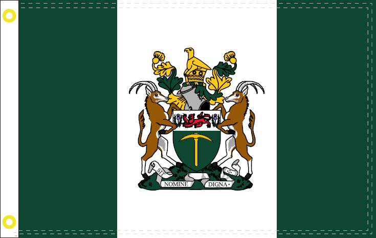 Trade Winds 3x5 FT Heavy Cotton Rhodesia Flag - Sewn & Embroidered Design