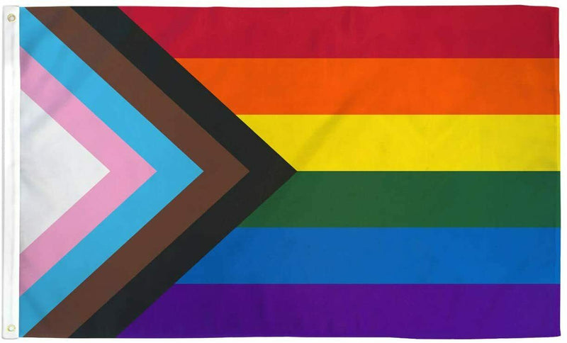 Progressive Pride 3'x5' Flag ROUGH TEX® 68D Nylon