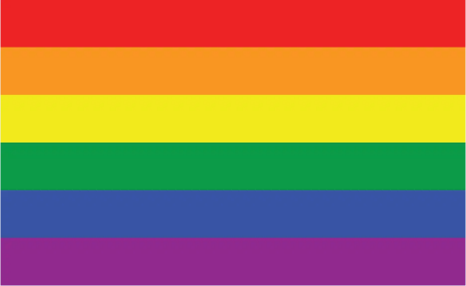 Rainbow Pride 4"x6" Desk Stick Flag Rough Tex® 68D