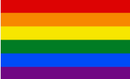 Rainbow 6'x10' Embroidered Flag ROUGH TEX® 300D Nylon Pride Sewn Stripes Banner