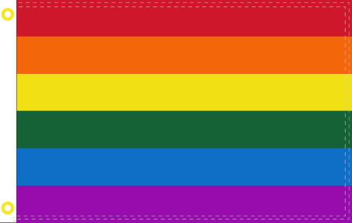 Rainbow Pride 3'X5' Flag Rough Tex® 150D Nylon