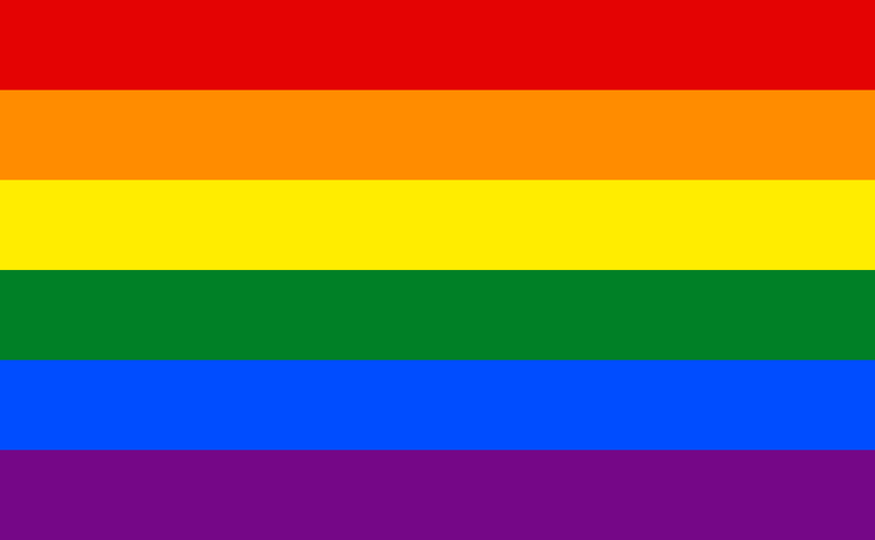 Rainbow 12"x18" Double Sided Nylon Flag With Grommets ROUGH TEX® 68D