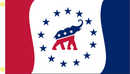 Republican Celebration 3'X5' Flag ROUGH TEX® 100D