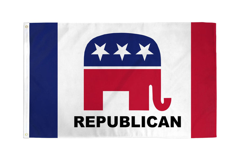 Republican (Logo)  3'X5' Flag ROUGH TEX® 100D