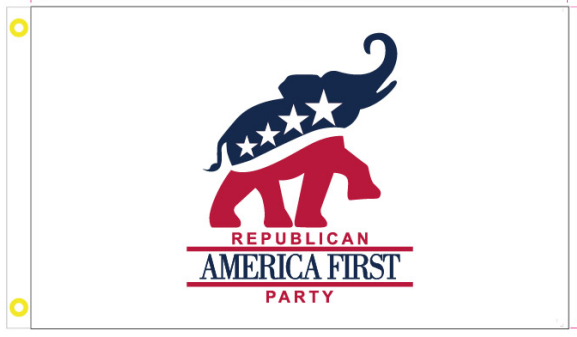 Republican Party America First 3'X5' Flag Rough Tex® 100D