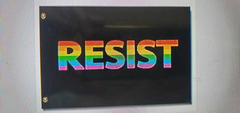 Resist Rainbow Pride 3'X5' Flag Rough Tex® 100D Protest Banner LGBTQ+ Blackout