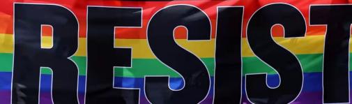 Resist Rainbow 3'X5' Flag ROUGH TEX® 100D