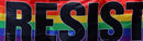 Resist Rainbow 3'X5' Flag ROUGH TEX® 100D