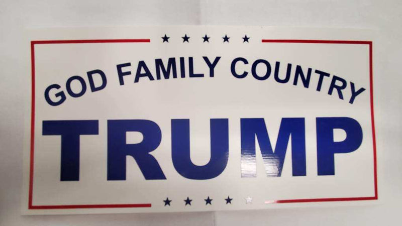 God Family Country Trump  - Bumper Sticker