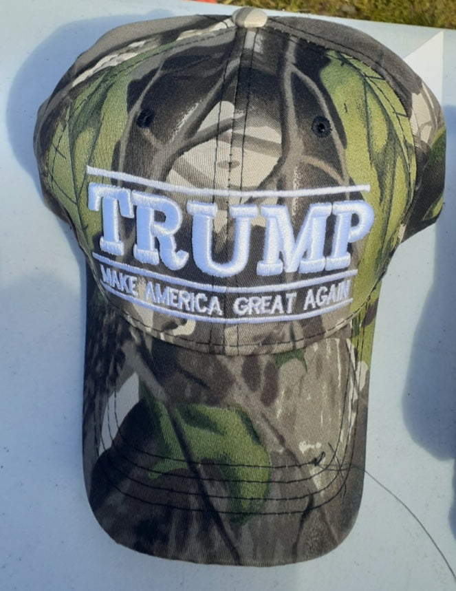 Camo Trump MAGA Cap Bill Hat