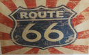 Route 66 Sunburst 3'X5' Flag Rough Tex® 100D Rt 66 Vintage ROUTE 66 Highway Road Sign