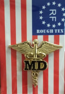 Caduceus MD Lapel Pin Medical Doctor Hospital