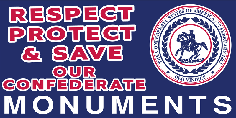 Protect Respect & Save Our Monuments Seal Blue - Bumper Sticker