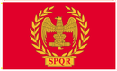 Roman Empire Crest 3'X5' Flag Rough Tex® 100D SPQR