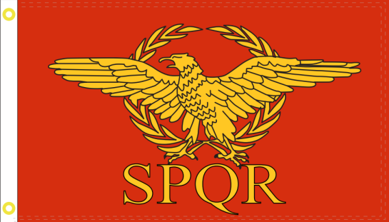 Roman Empire SPQR 3'X5' Double Sided Flag ROUGH TEX® 100D
