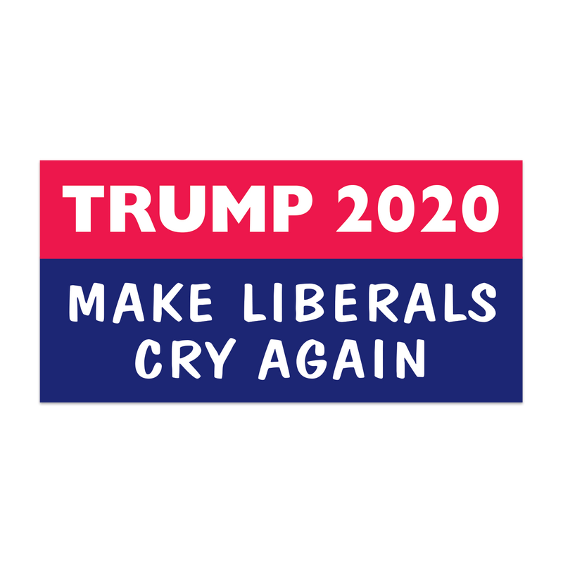 Trump 2020 "Make Liberals Cry Again" Bumper Sticker