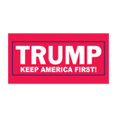 Trump "Keep America First!" Red Bumper Sticker