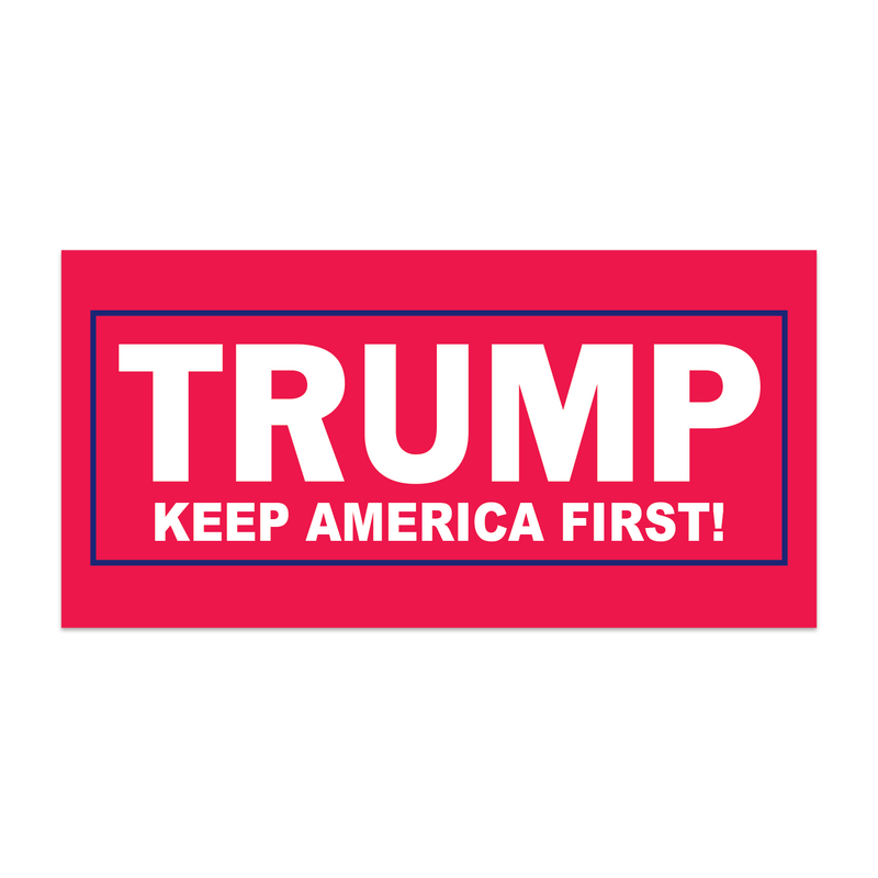 Trump "Keep America First!" Red Bumper Sticker