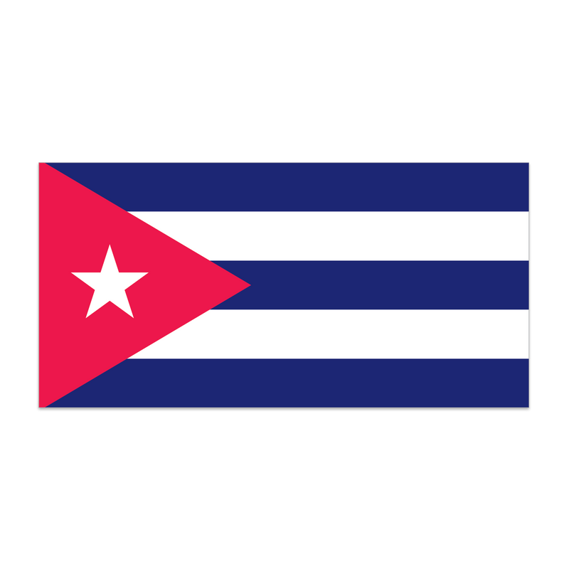 Cuba Flag Bumper Sticker