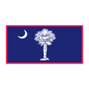 South Carolina 2020 Design Red Border Bumper Sticker