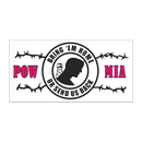 POW MIA "Bring 'Em Home Or Send Us Back" Bumper Sticker