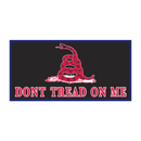 Gadsden Red Snake DONT TREAD ON ME With Blue Border Bumper Sticker