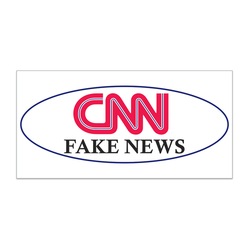 CNN "Fake News" Trump Bumper Sticker
