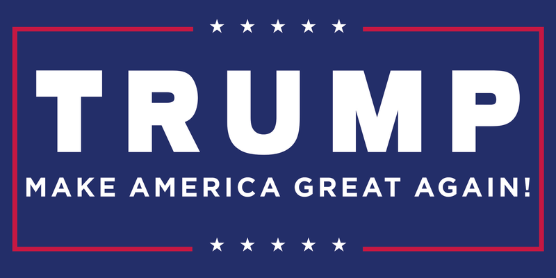 MAGA MAKE AMERICA GREAT AGAIN TRUMP BLUE OFFICIAL BUMPER STICKERS PACK OF 50 WHOLESALE