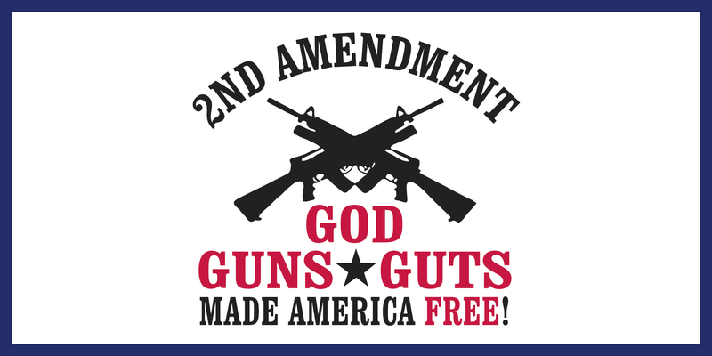 2ND AMENDMENT GOD GUTS GUNS MADE AMERICA FREE WHITE BUMPER STICKER PACK OF 50 WHOLESALE