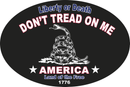 LIBERTY OR DEATH AMERICA OVAL LAND OF THE FREE 1776 PATRIOT BLACK TACTICAL DON'T TREAD ON ME BUMPER STICKERS PACK OF 50 WHOLESALE