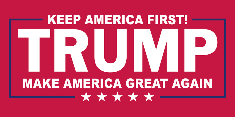 TRUMP KEEP AMERICA FIRST! OFFICIAL BUMPER STICKERS PACK OF 50 WHOLESALE
