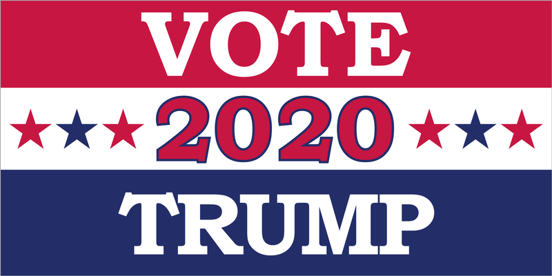 VOTE 2020 TRUMP OFFICIAL BUMPER STICKER PACK OF 50 WHOLESALE FULL COLOR
