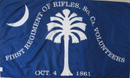 SC 1st Regiment 1861 3'x5' Flag With Grommets ROUGH TEX® 100D
