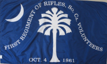 SC 1st Regiment 1861 3'x5' Flag With Grommets ROUGH TEX® 100D
