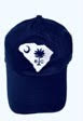 South Carolina Map Navy Embroidered Cap