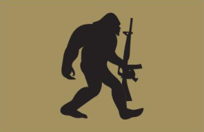 Social Distancing Champion Sasquatch 2nd Amendment 3'X5' Flag Rough Tex® 100D Big Foot