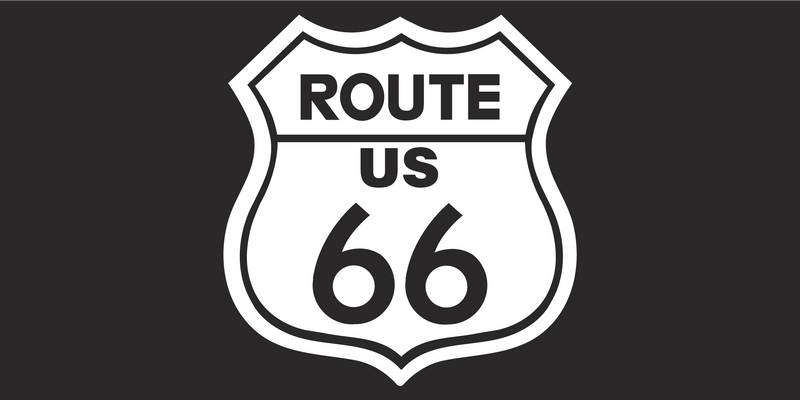 US Route 66 Blackout - Bumper Sticker
