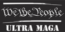 We the People ULTRA MAGA Blackout - Bumper Sticker Trump