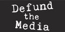 Defund the Media Black Bumper Sticker United States American Made