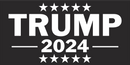 2024 Trump Black Bumper Sticker United States American Made
