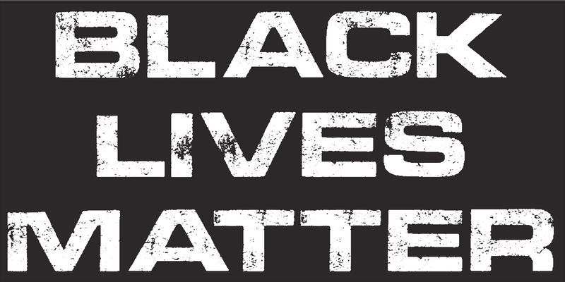 BLACK LIVES MATTER Black Bumper Sticker United States American Made