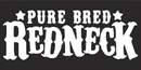 PURE BRED REDNECK Black Bumper Sticker United States American Made