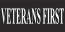VETERANS FIRST Black Bumper Sticker United States American Made