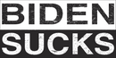 BIDEN SUCKS Black Bumper Sticker United States American Made