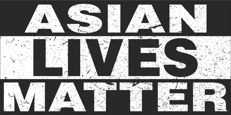ASIAN LIVES MATTER Black Bumper Sticker United States American Made