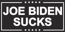 JOE BIDEN SUCKS Black Bumper Sticker United States American Made